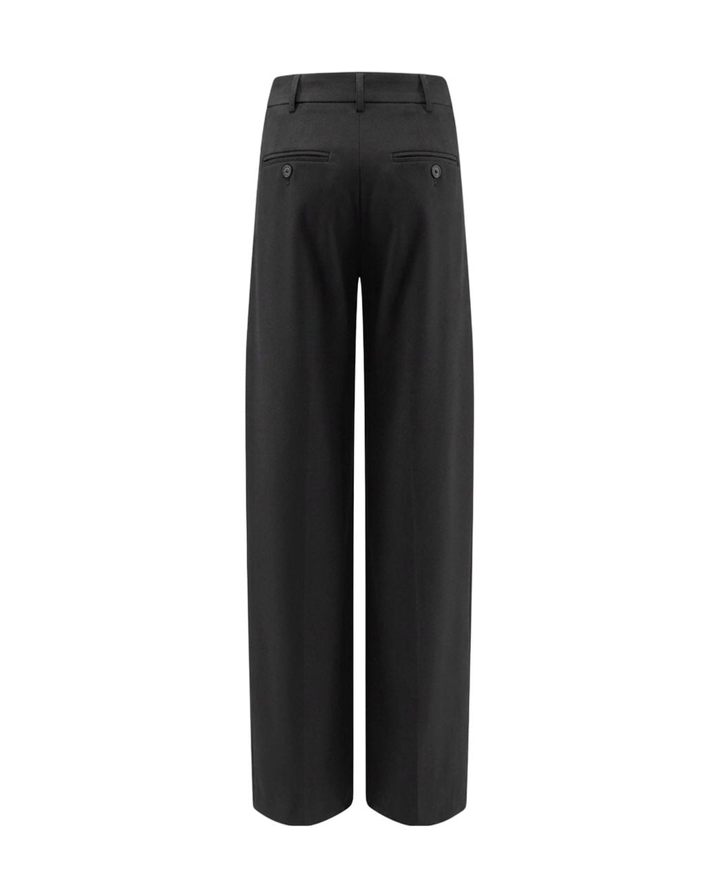 Semicouture Black Wide-Leg Tailored Pants