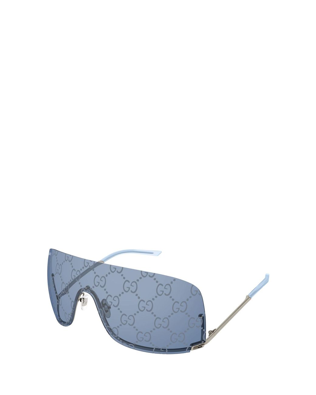 Gucci Blue Eyewear Oversized Frame Sunglasses for men