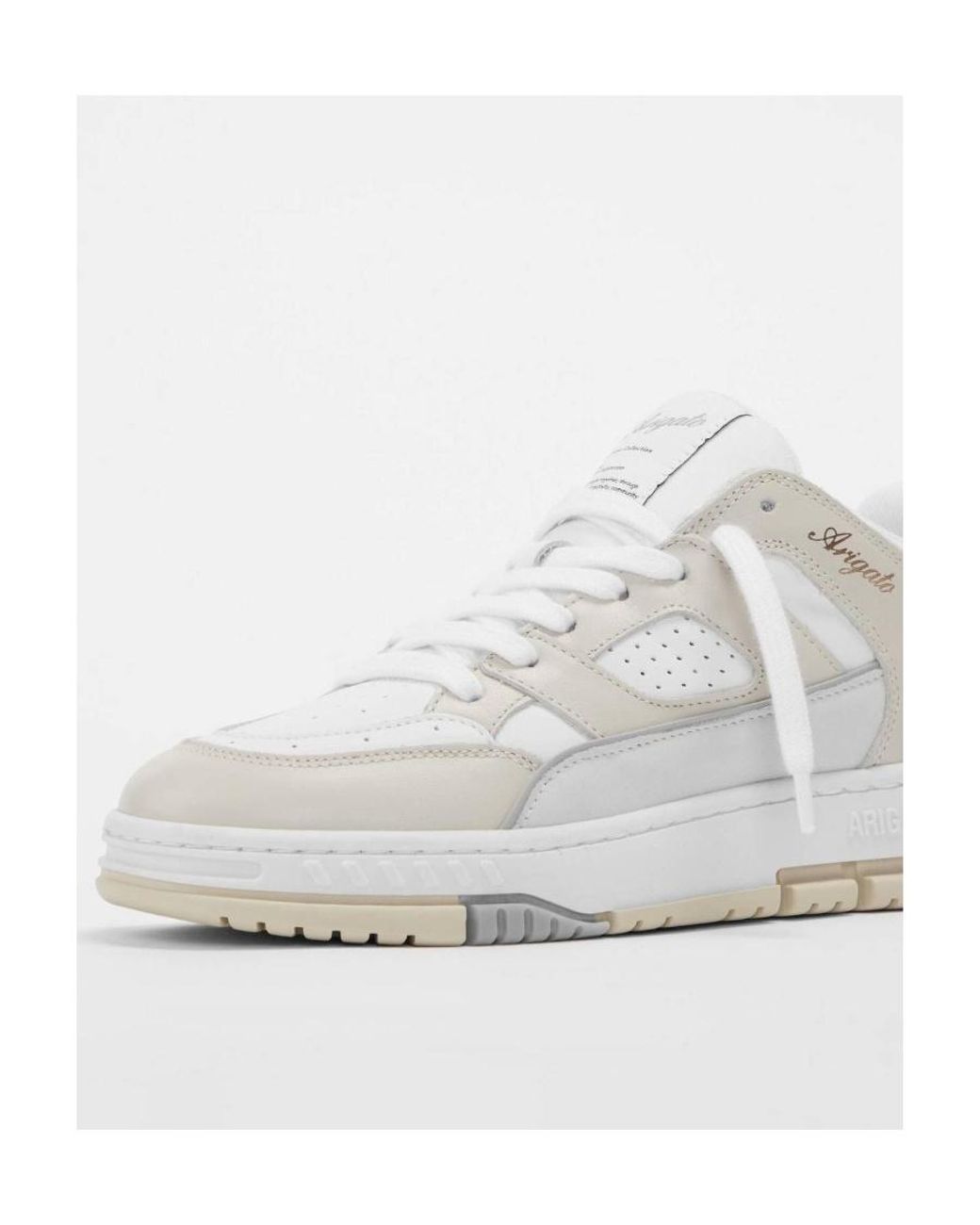 Axel Arigato White Panelled Low-Top Sneakers for men