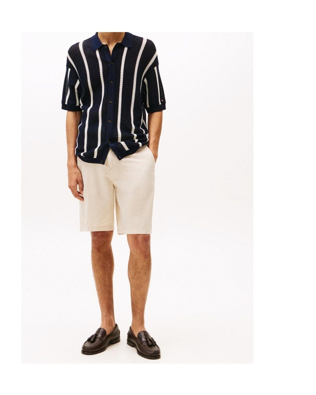 Tommy Hilfiger Natural Drawstring Casual Shorts for men