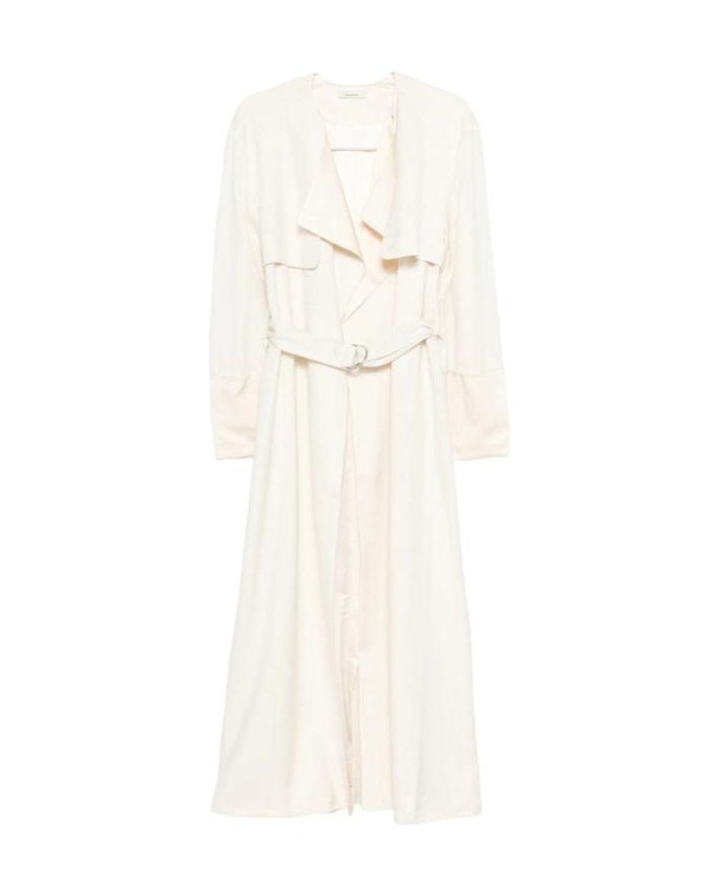 Entire studios White Vela Belted Trench Coat