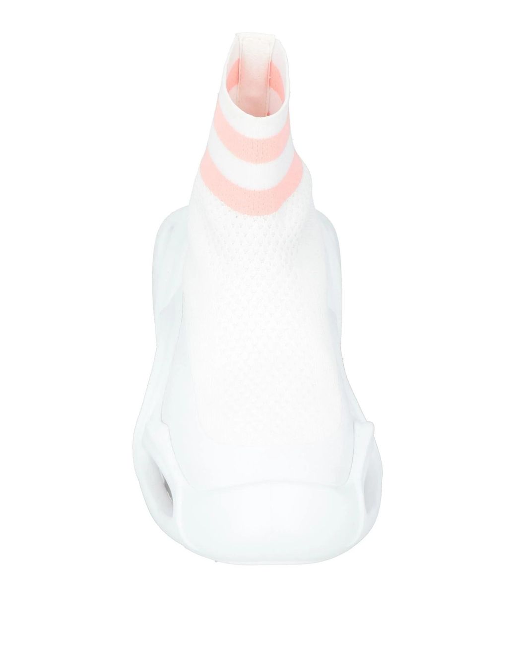 Dolce & Gabbana White Two-Tone Knit Sock Shoes