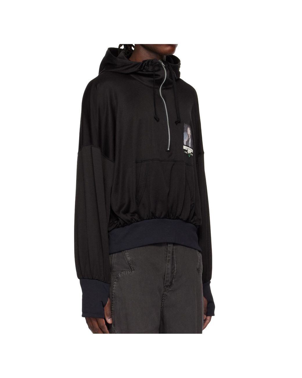 Undercover Black Long Sleeve Hoodie for men