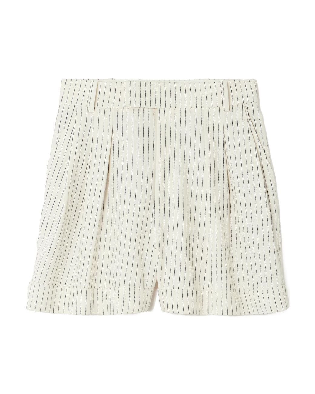 FRAME White Striped Shorts