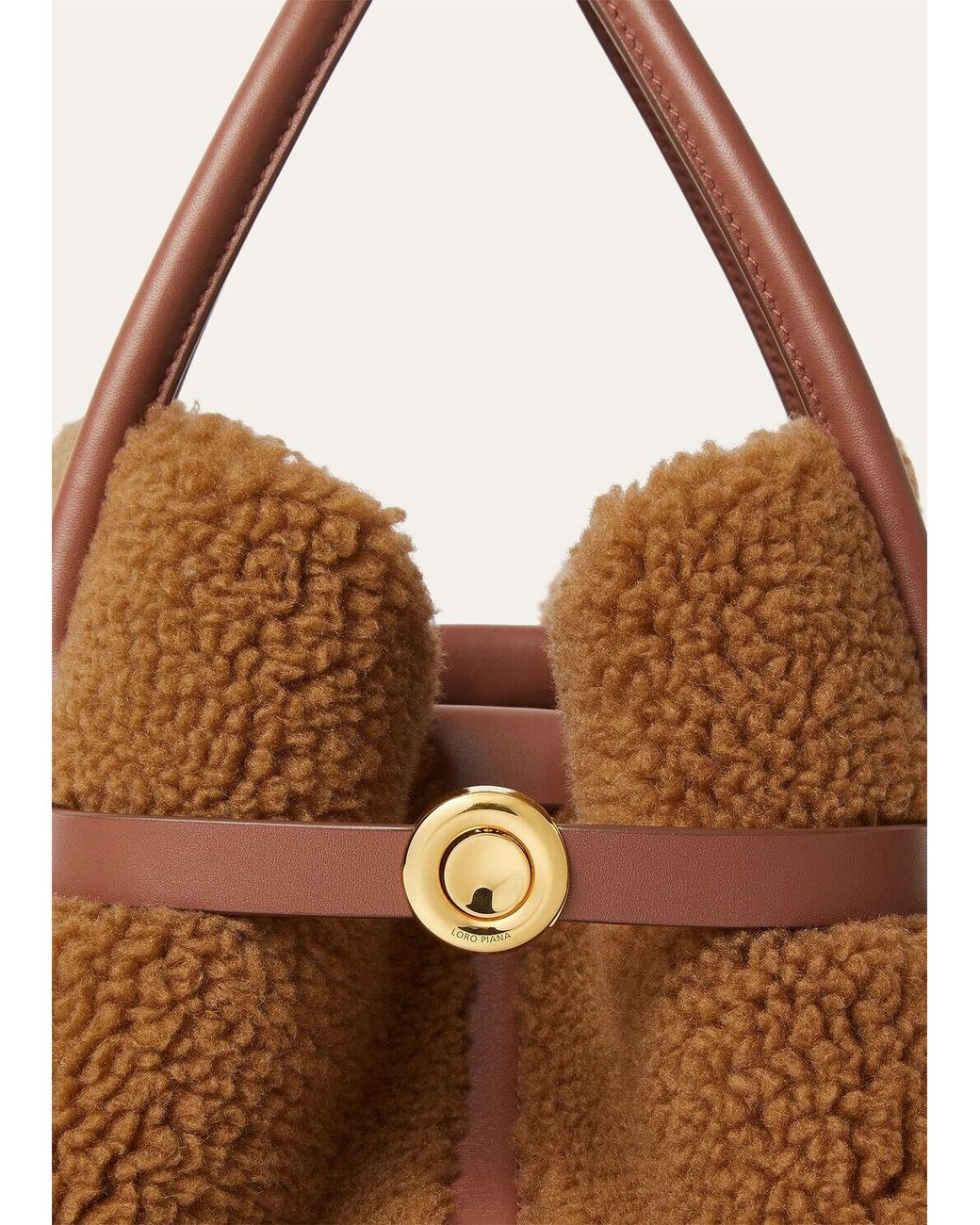 Small Images Loro Piana Ghiera Shopper Small in Brown | Lyst