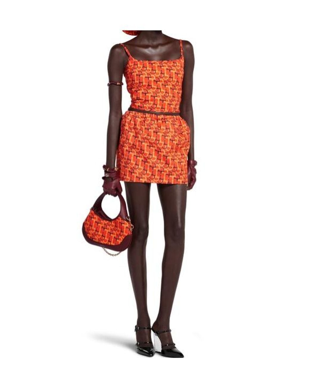 Gucci Red Printed Top