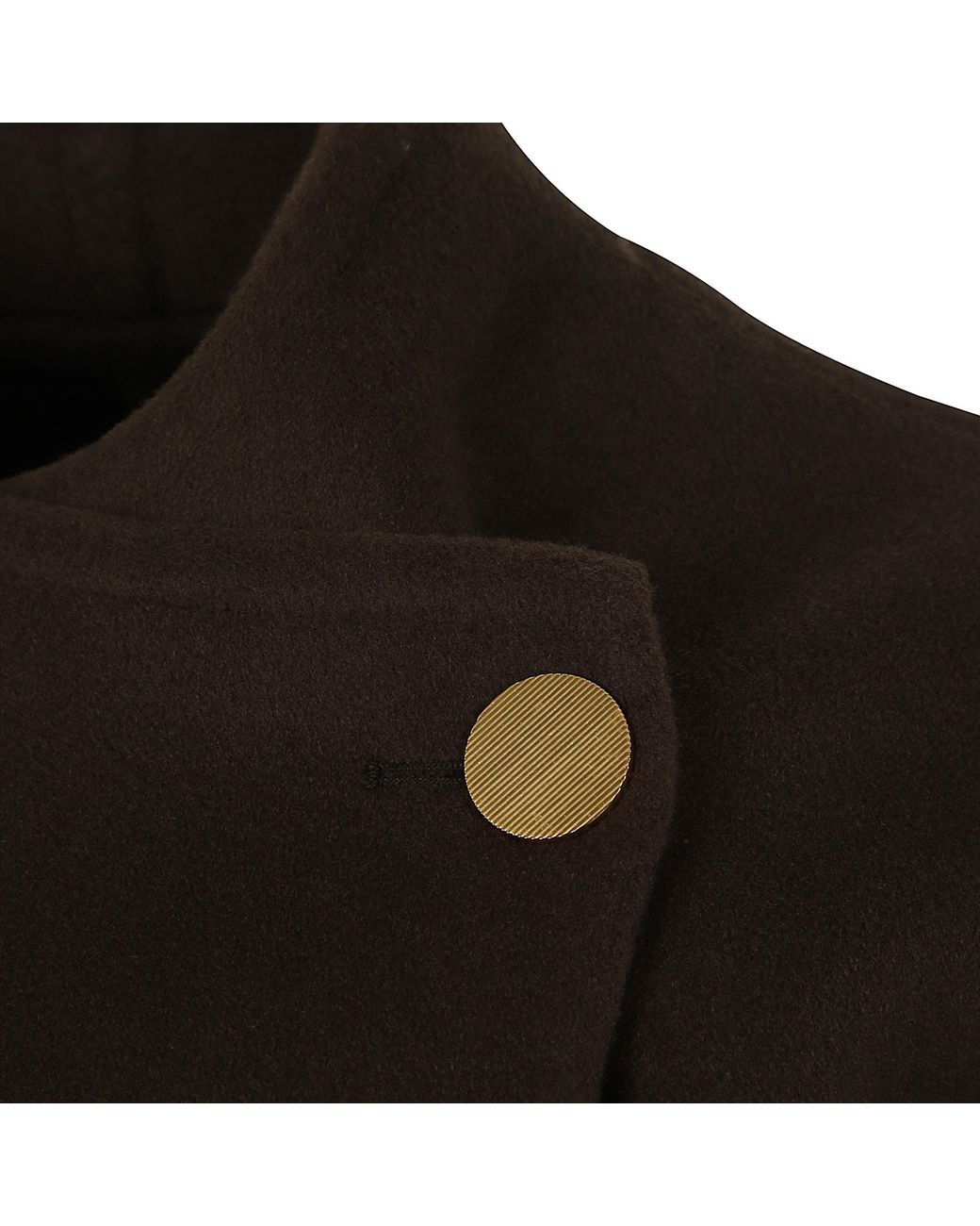 Alberta Ferretti Black Buttoned Belted Coat