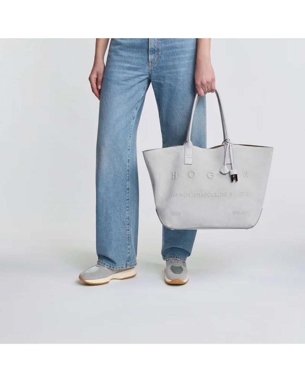 Hogan Gray Interactive Sneakers