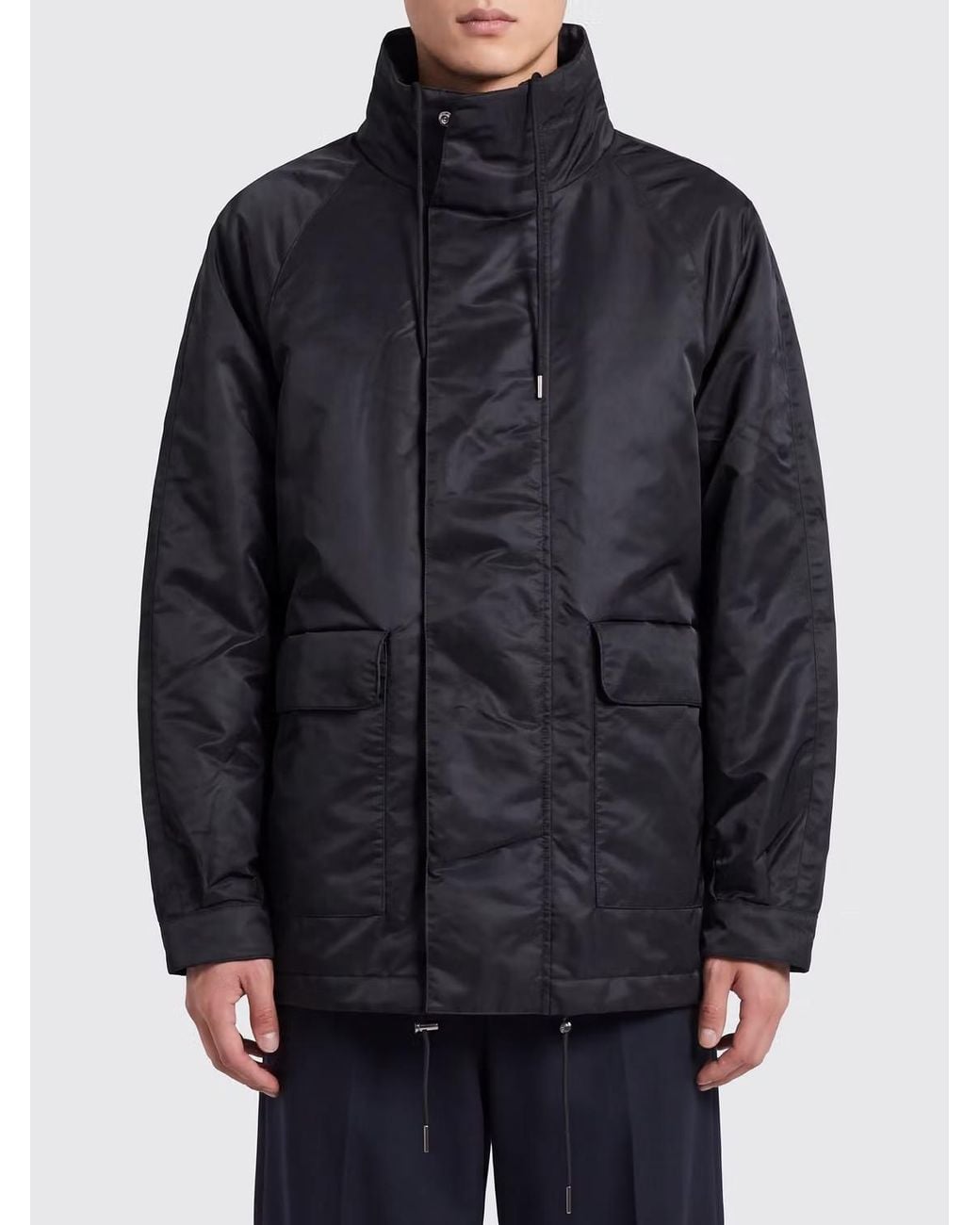 sunflower Blue Drawstring Parka Jacket for men