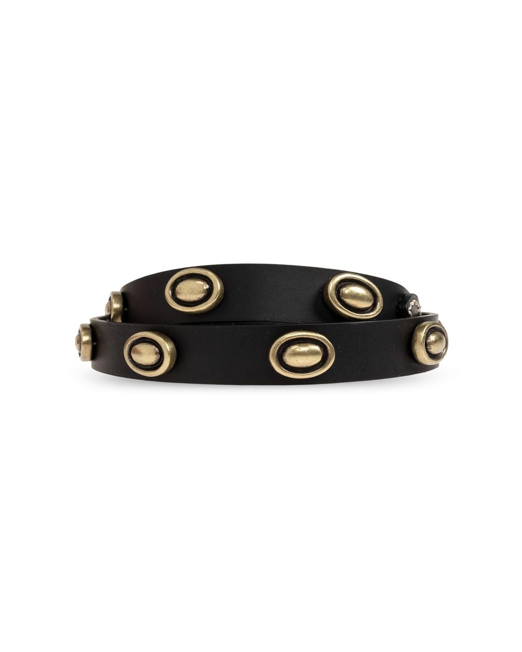 Etro White Studded Buckle Belt