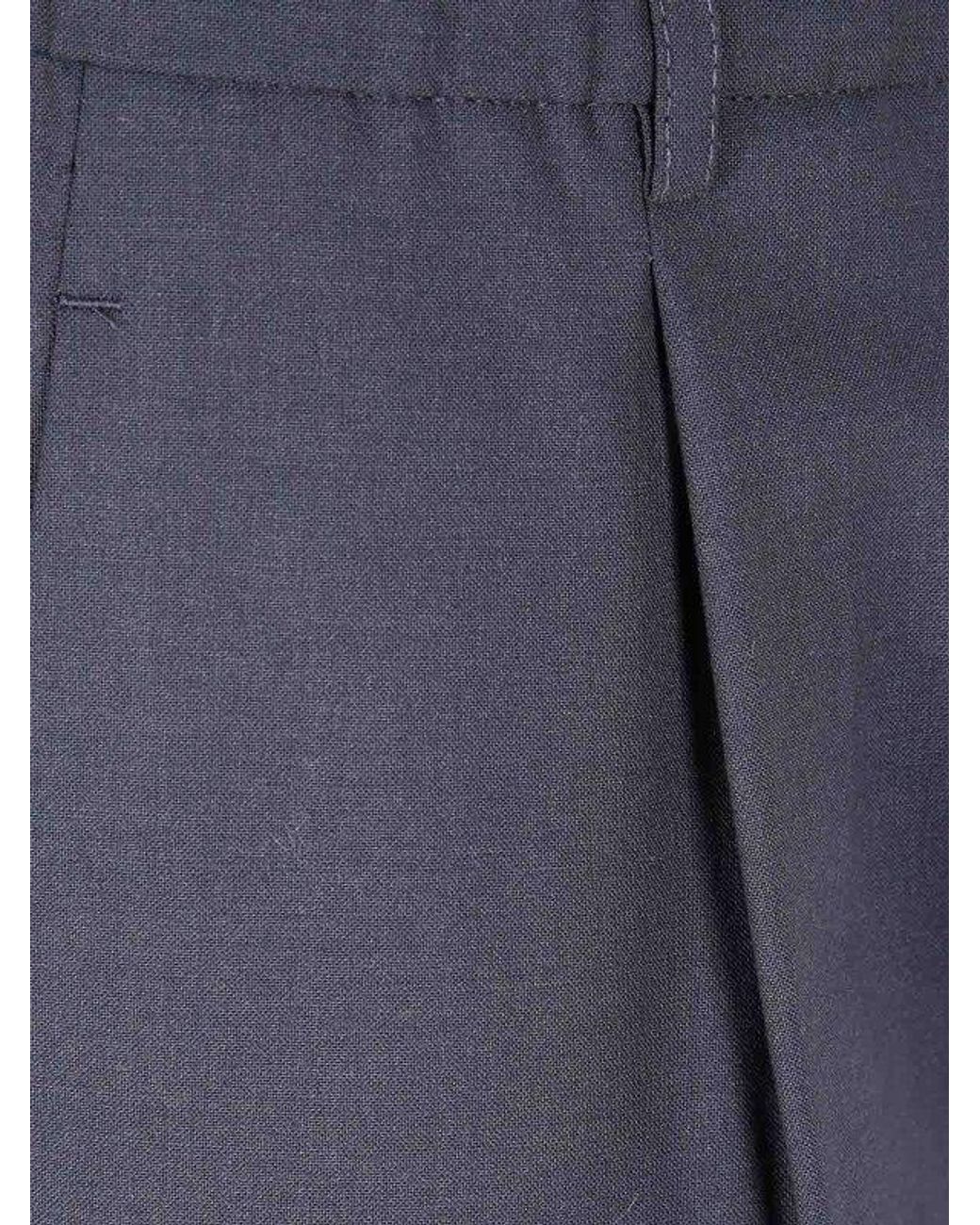 Herno Blue Logo Casual Pants for men