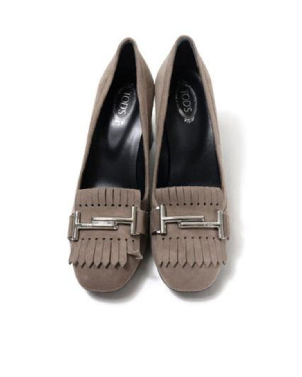 Tod's Gray Round Head High Heels