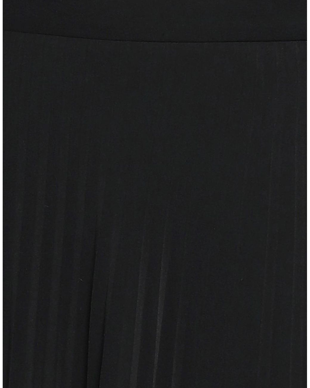 MM6 by Maison Margiela Black Solid Color Pleated Skirt