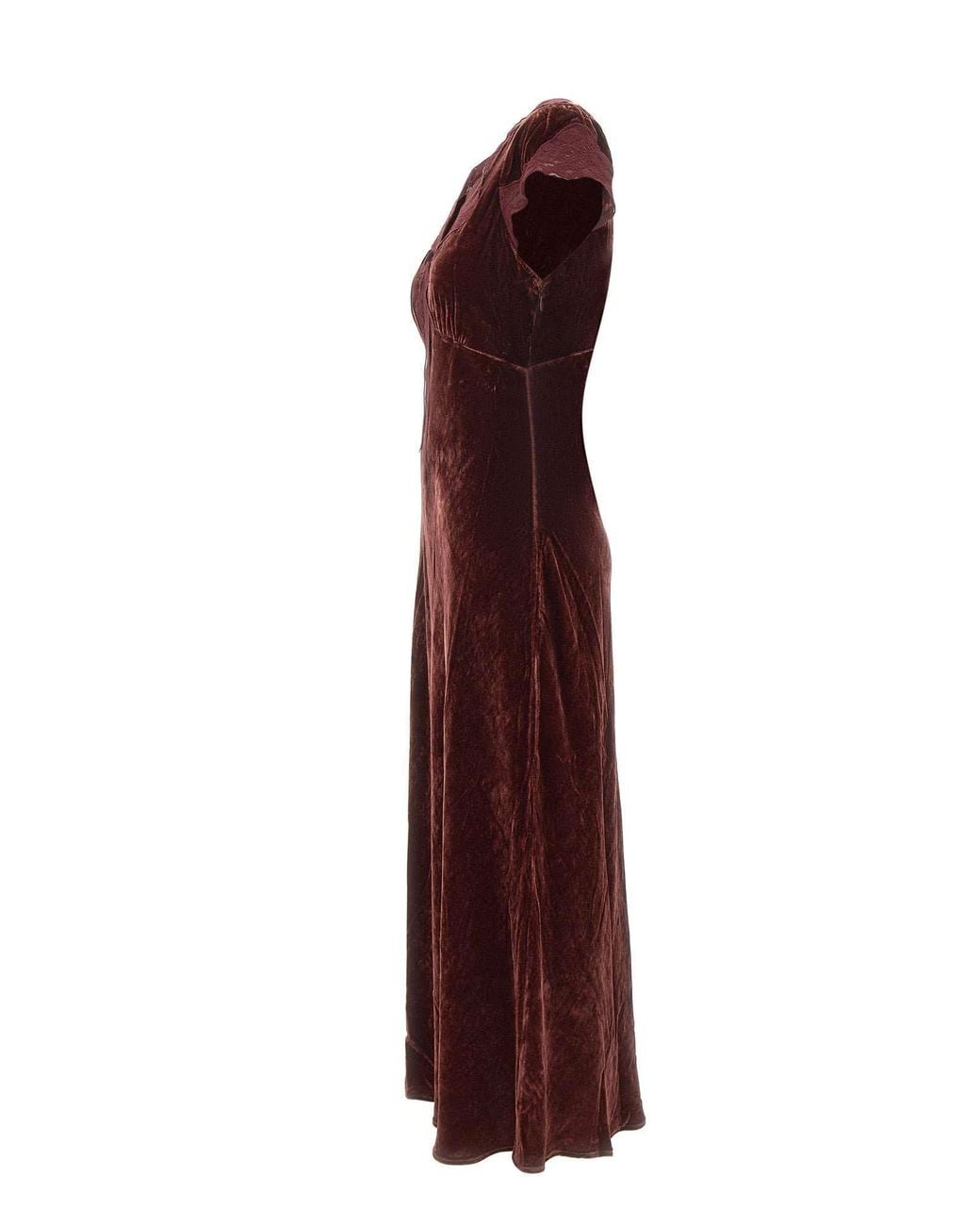 Rixo Purple Short-Sleeved Dress