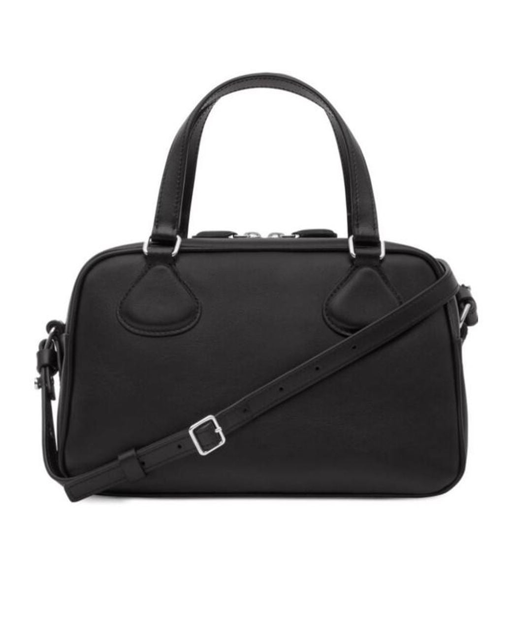 Courreges Black Logo Shoulder Bag