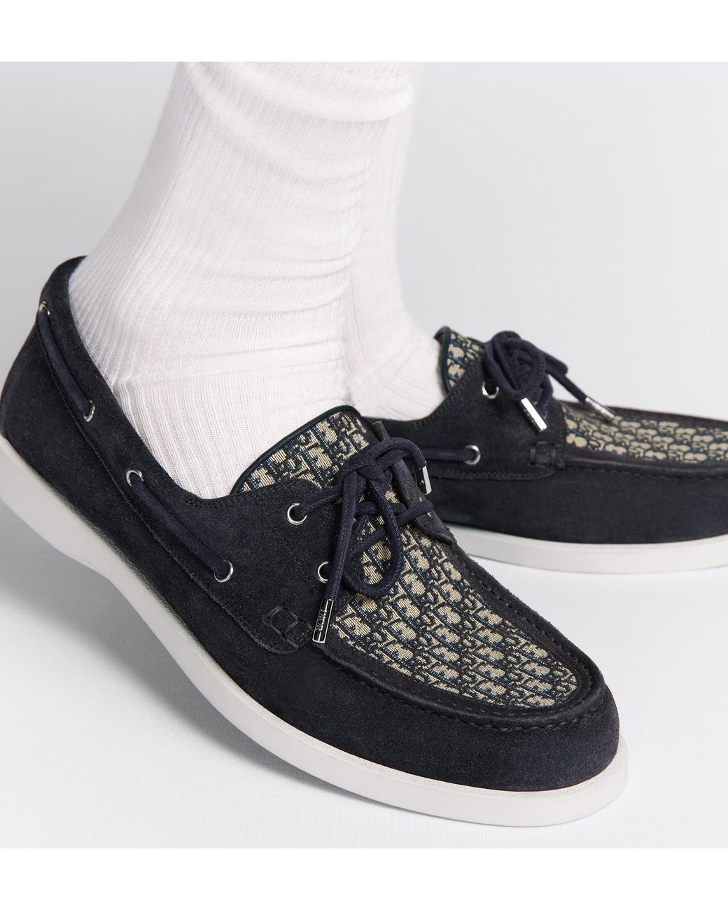 Dior Blue Granville Boat Shoe for men