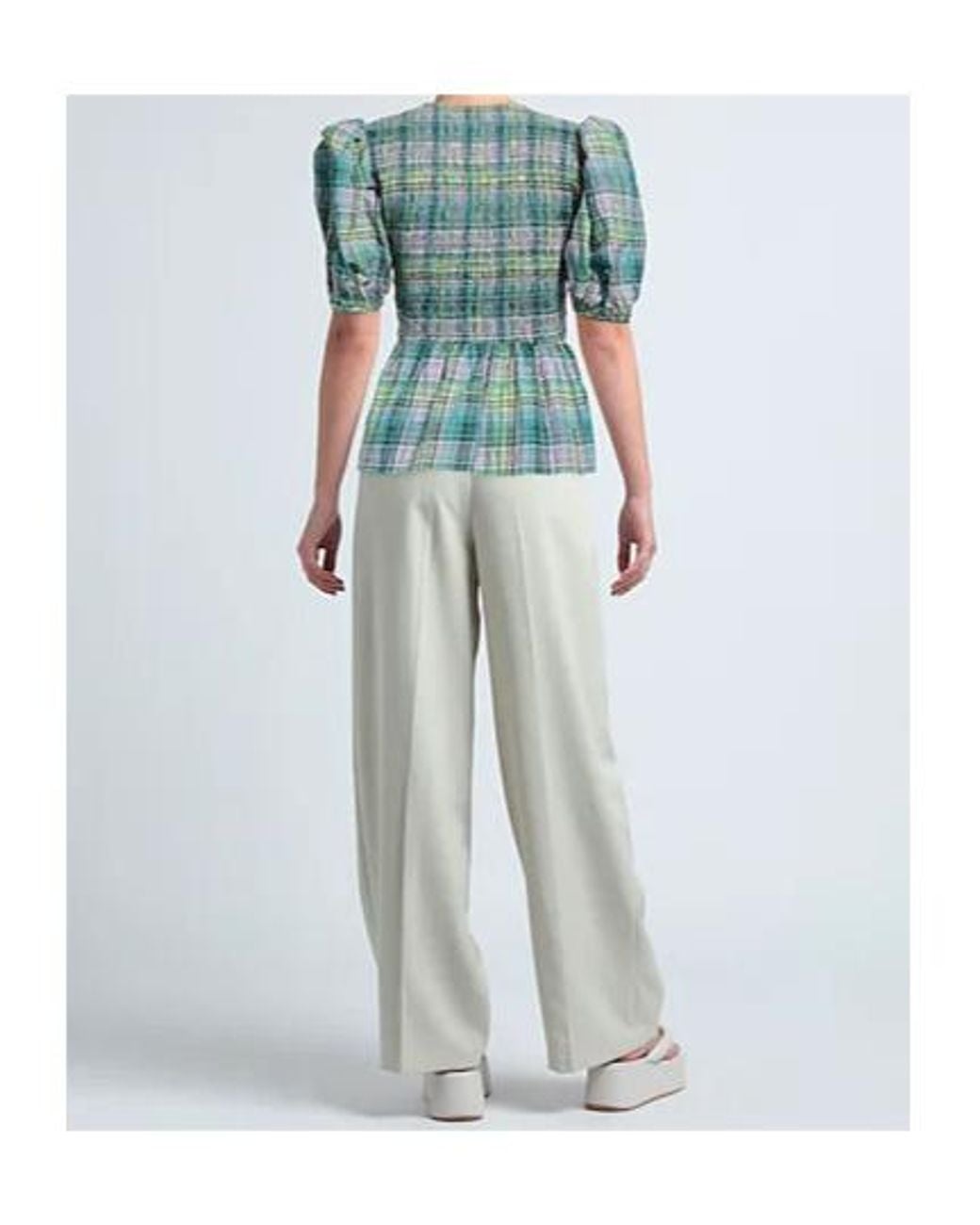 Ganni Green Tops