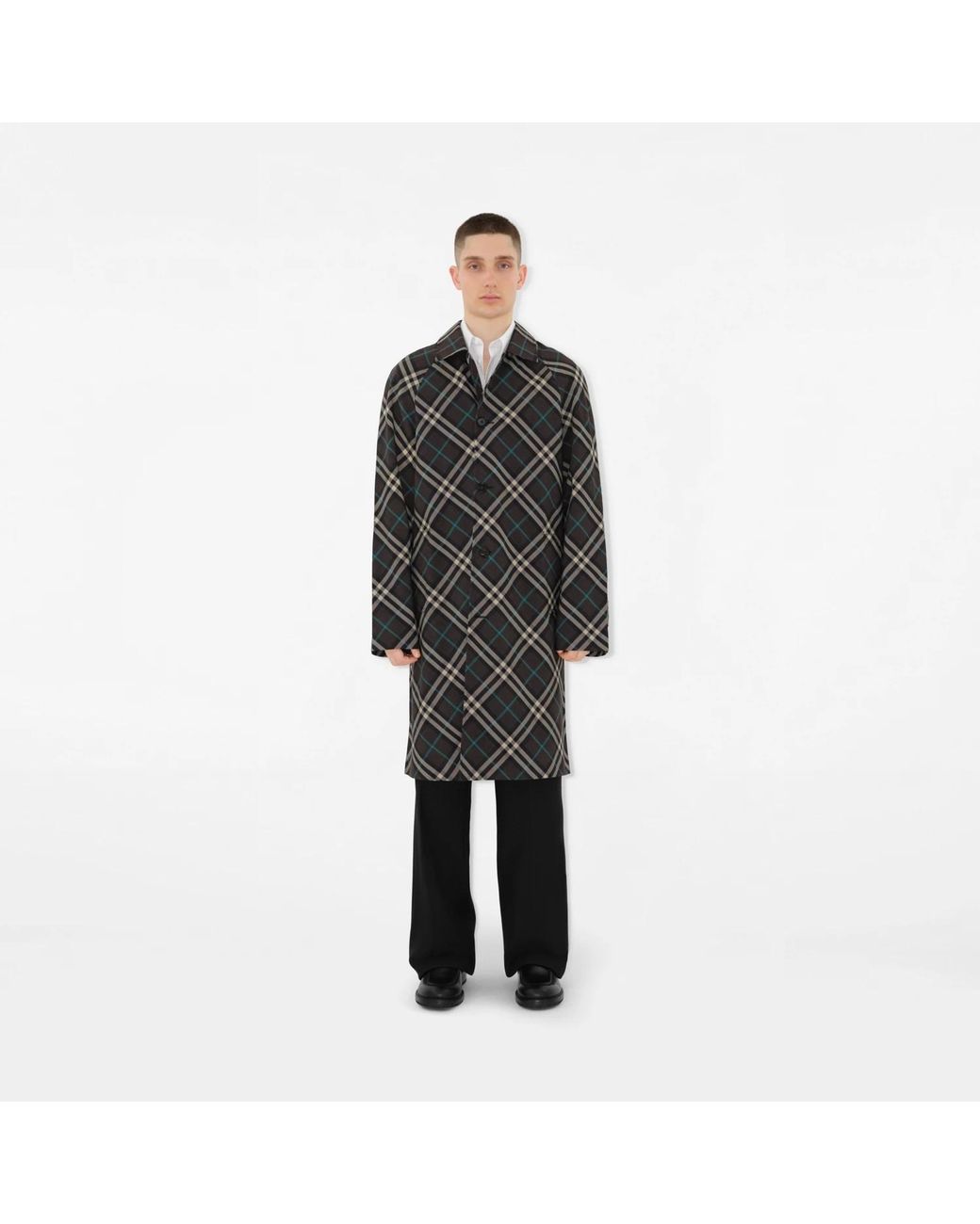 Burberry Black Single-Breasted Coats for men