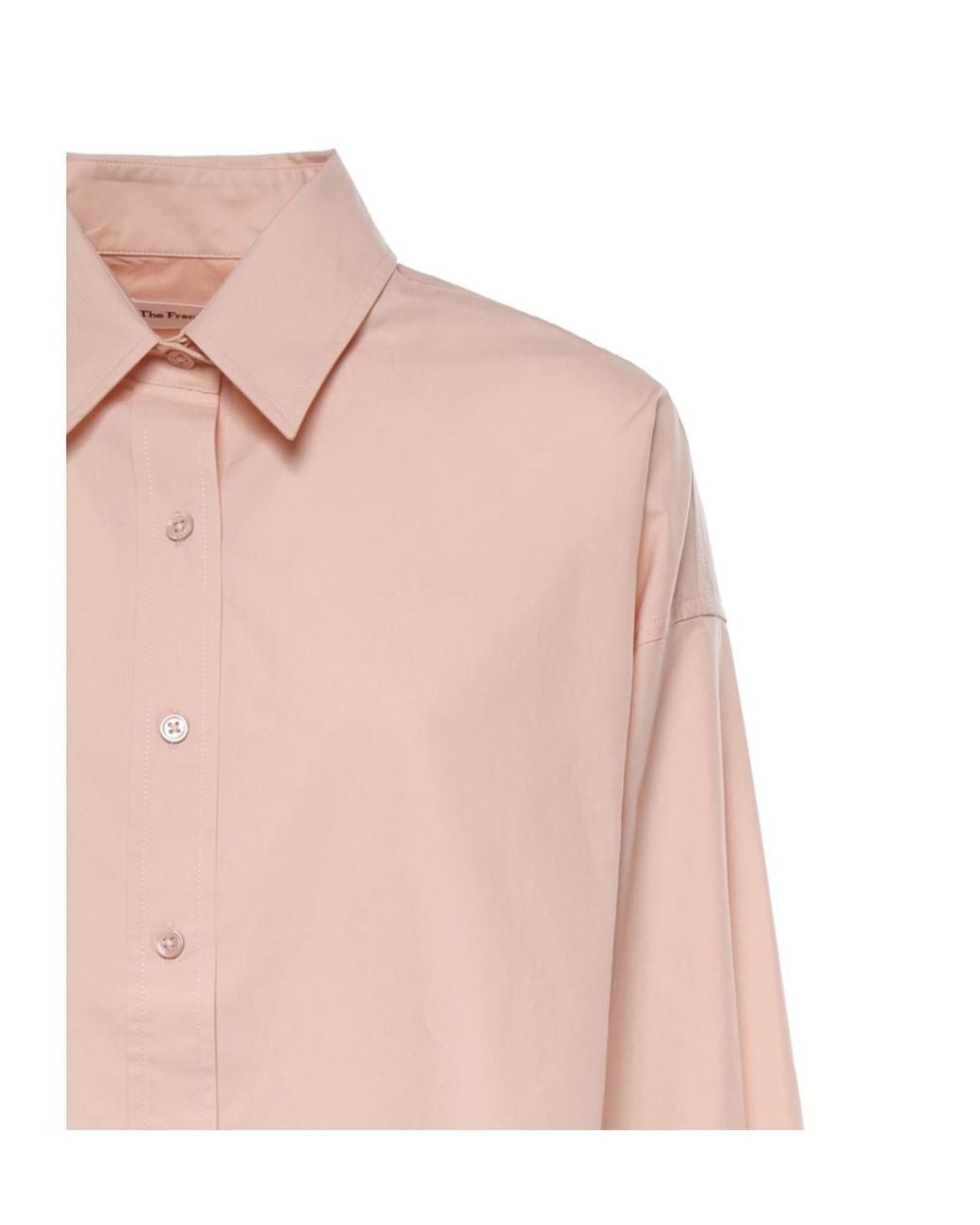 Frankie Shop Pink Arlene Dropped-Shoulder Button-Up Shirt