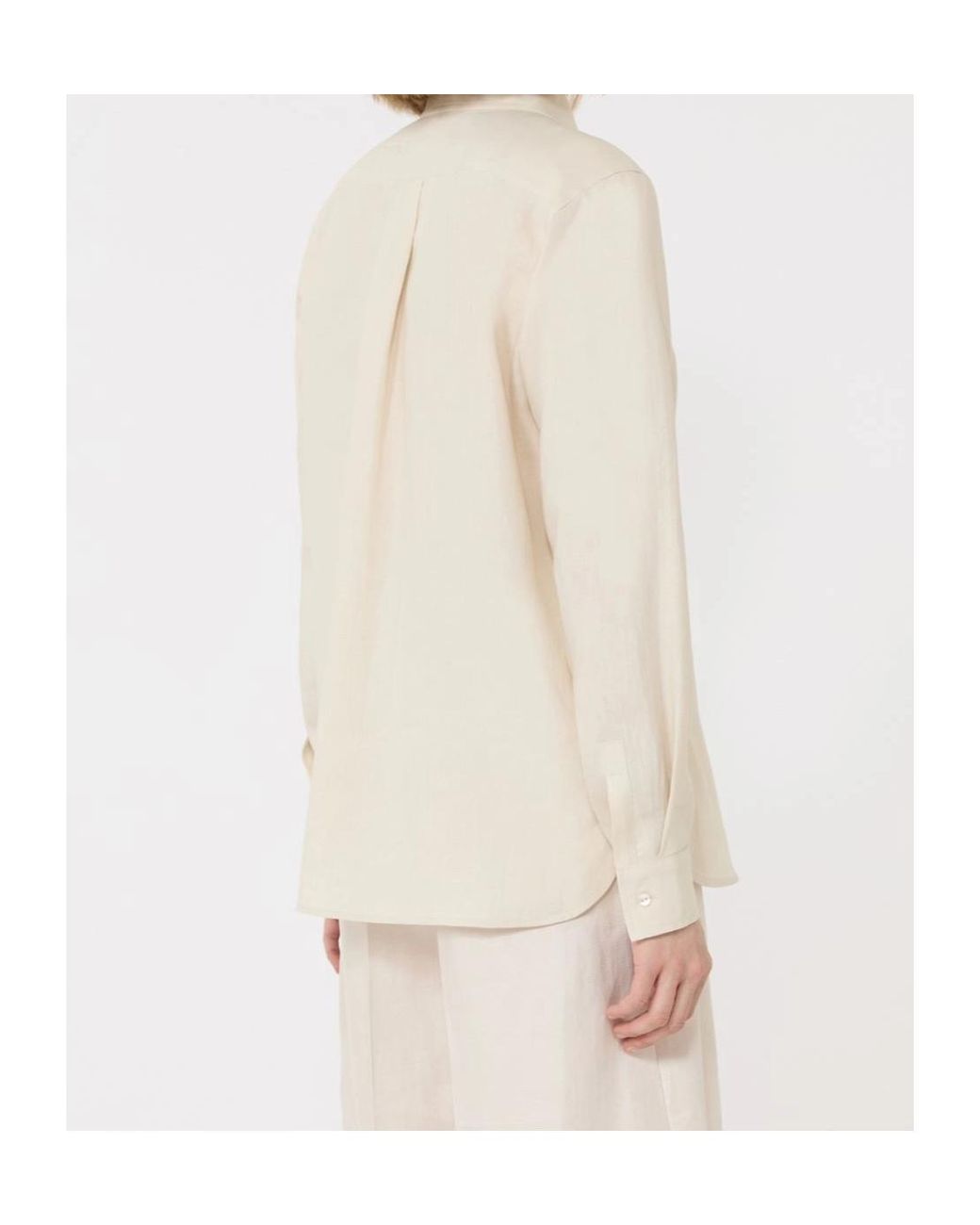 Max Mara Natural Falasco Long-Sleeved Shirt