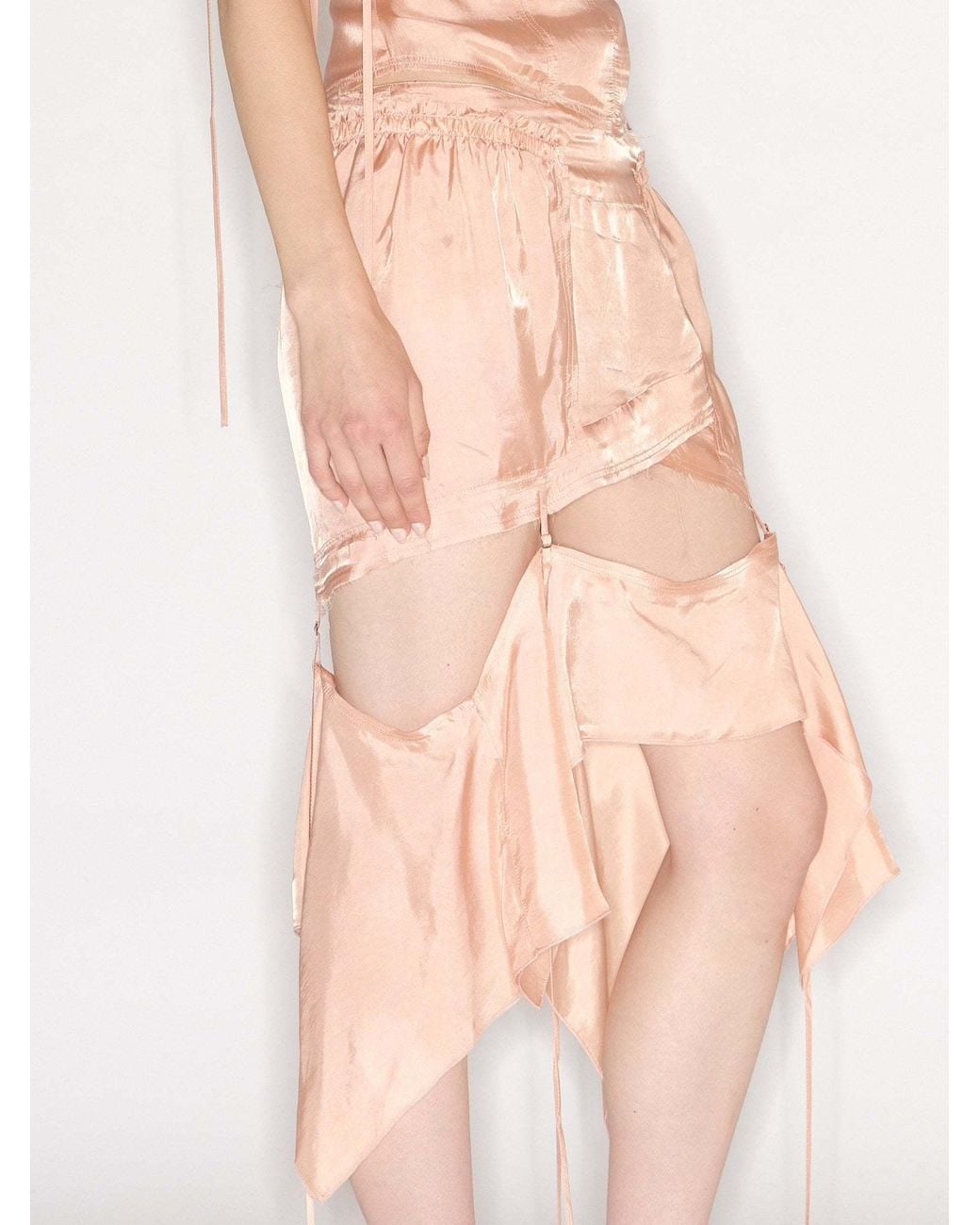 KNWLS Natural Paneled Skirt