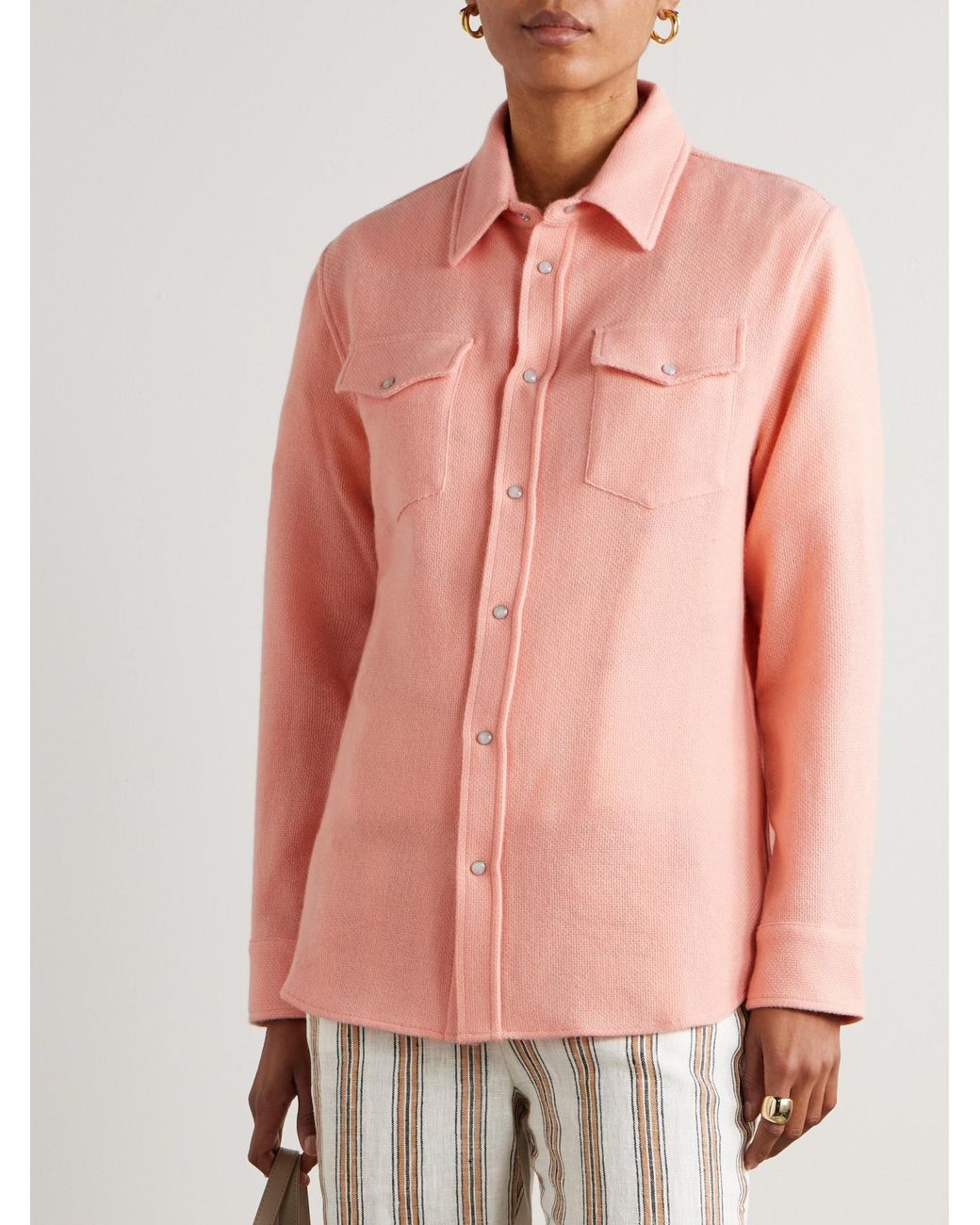 God's True Cashmere Pink Casual Shirt