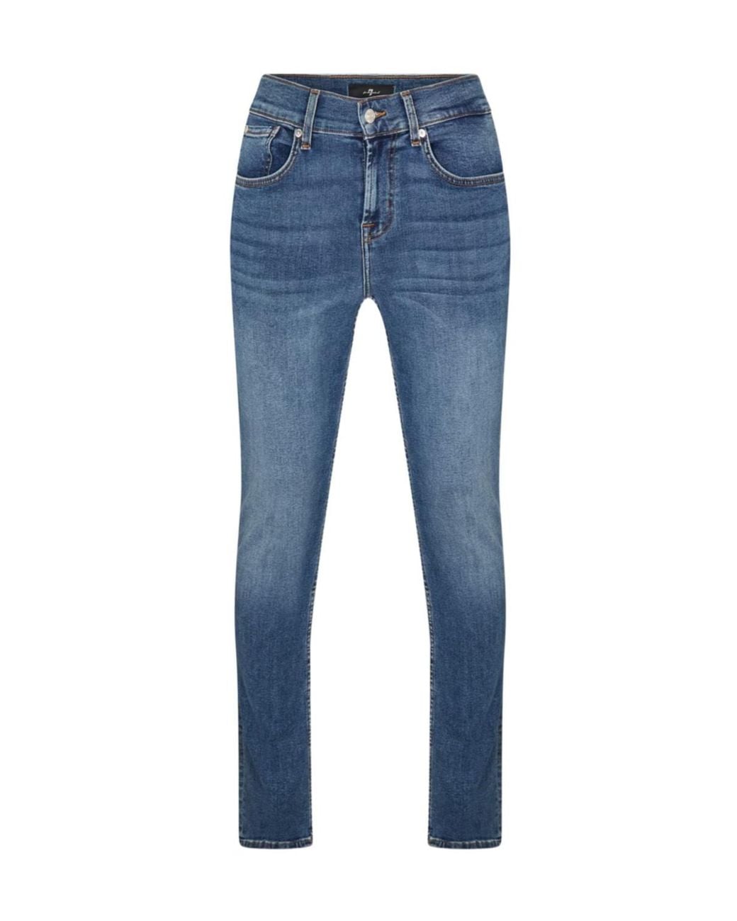7 For All Mankind Blue Stretch Jeans for men