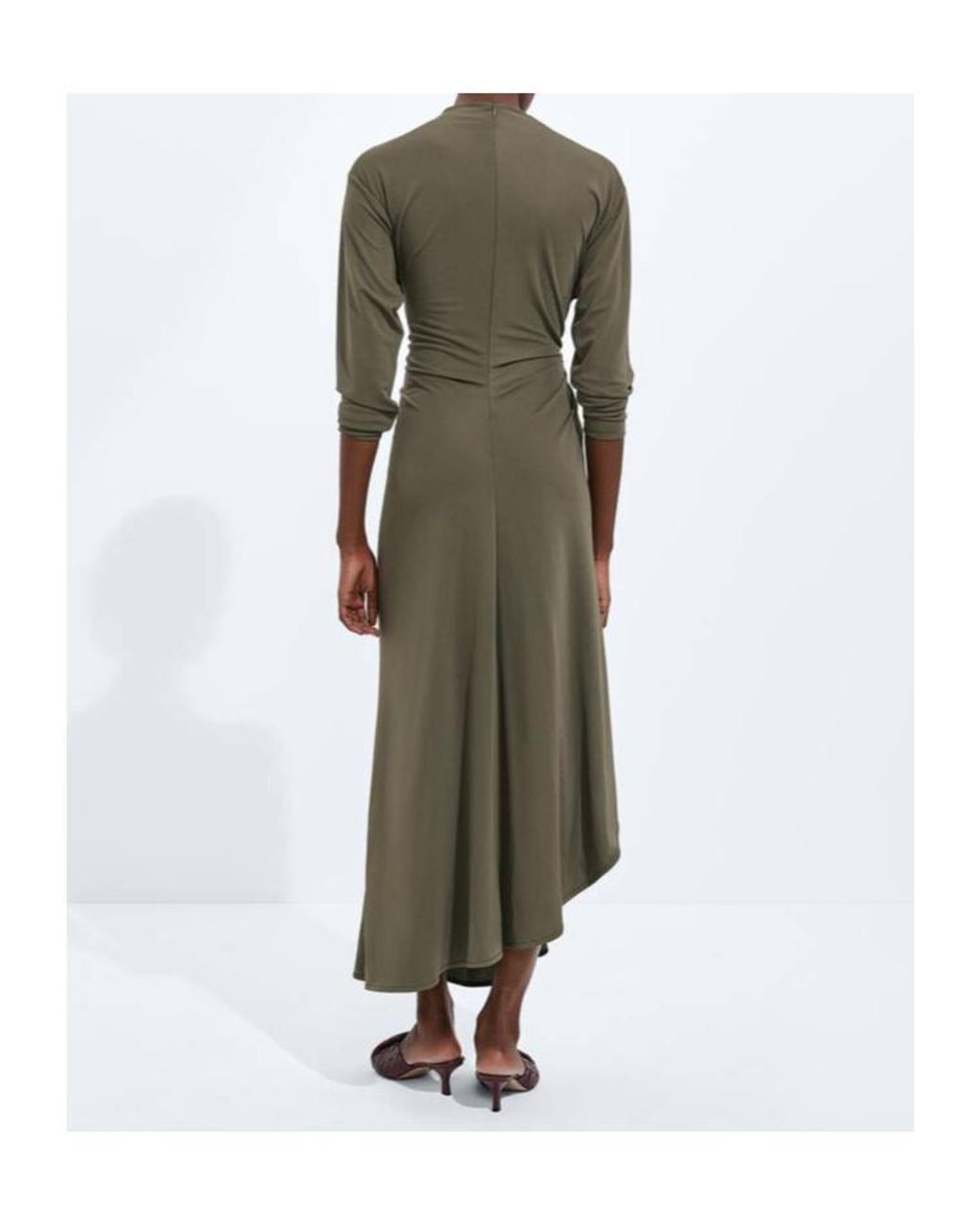 Bottega Veneta Green Crepe Jersey Dress