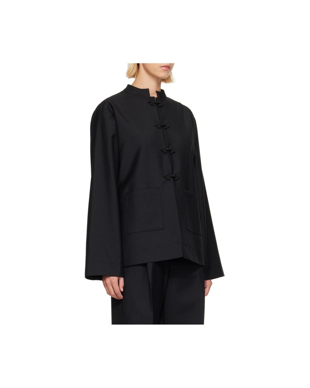 Rohe Black Pankou Closure Boxy Jacket