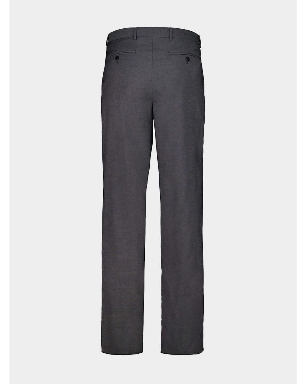 Prada Gray Casual Trousers With Belt Loops for men