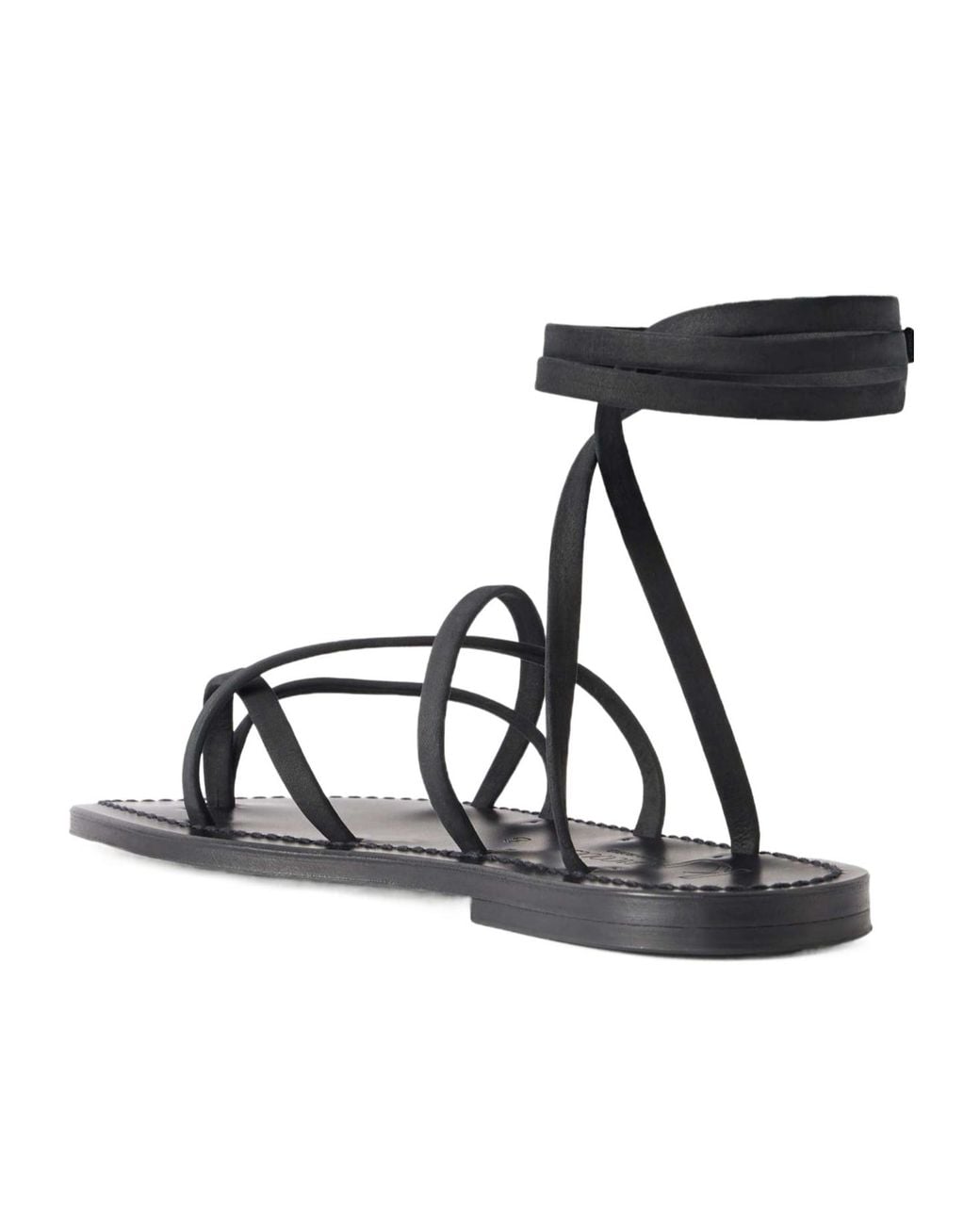 K. Jacques Black Zenobie Nubuck Sandals