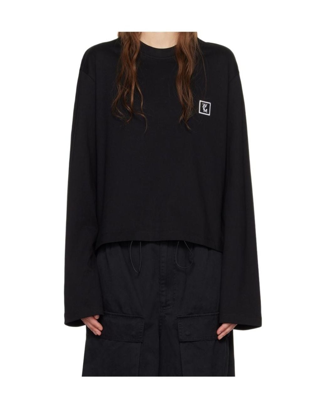 Wooyoungmi Black Long-Sleeved T-Shirt
