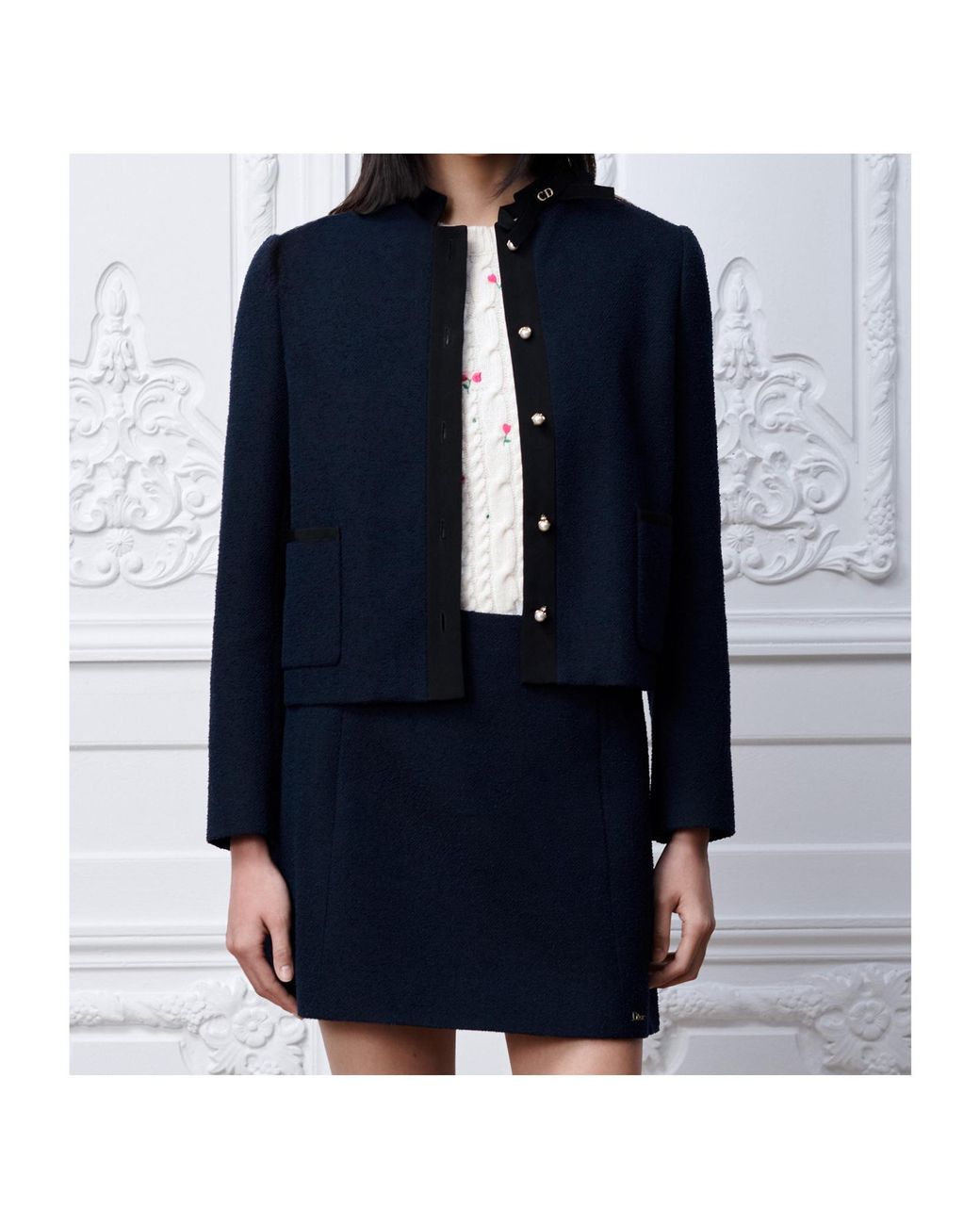 Dior Blue Cropped Jacket