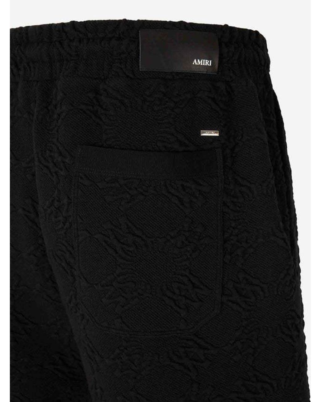 Amiri Black Contemporary Design Bermudas for men