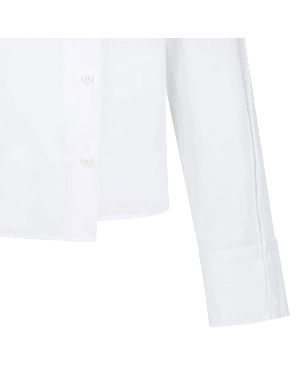 The Attico White The Asymmetric Shirt