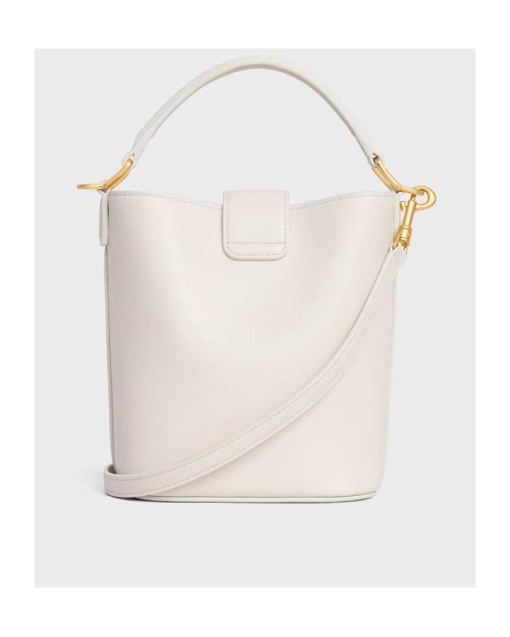 【CELINE】LOUISE MINI BUCKET BAG MINI BUCKET LOUISE IN smooth calfskin - BLACK | CELINE