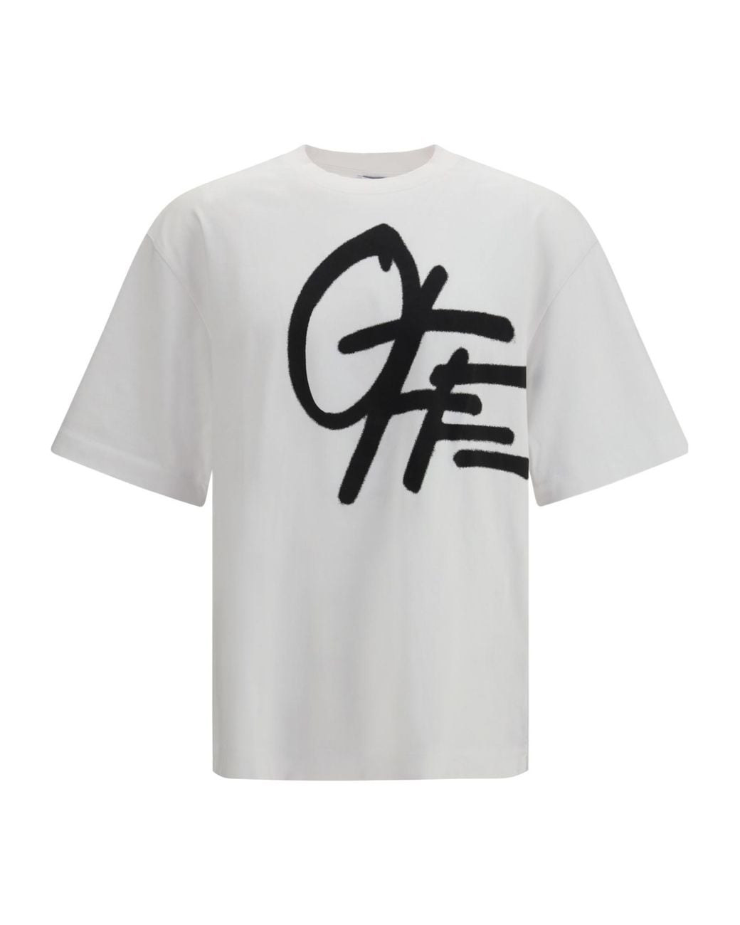 Off-White c/o Virgil Abloh White Spray Logo Skate T-Shirt for men