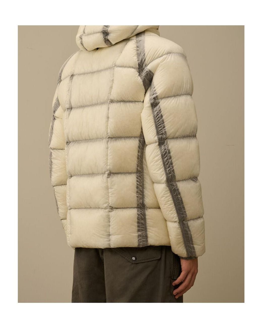 C P Company Natural Dd-Shell Hooded Jacket for men