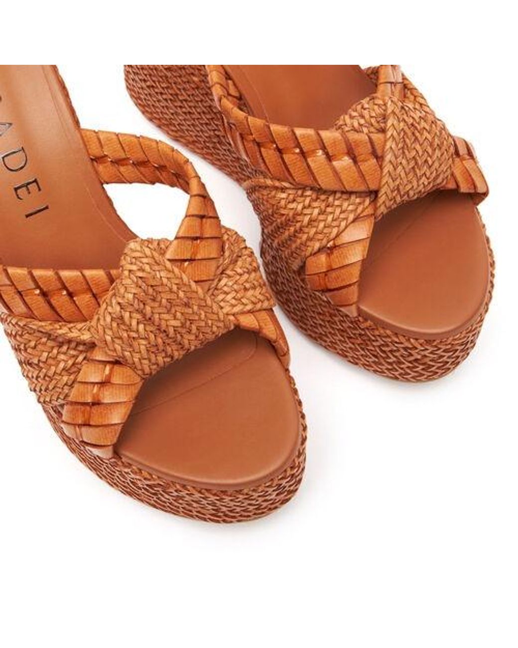 Casadei Brown Formentera Wedges