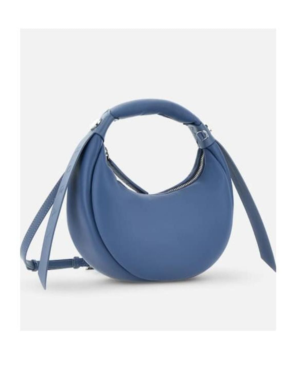 Hogan Blue Zip-Closure Shoulder Bag
