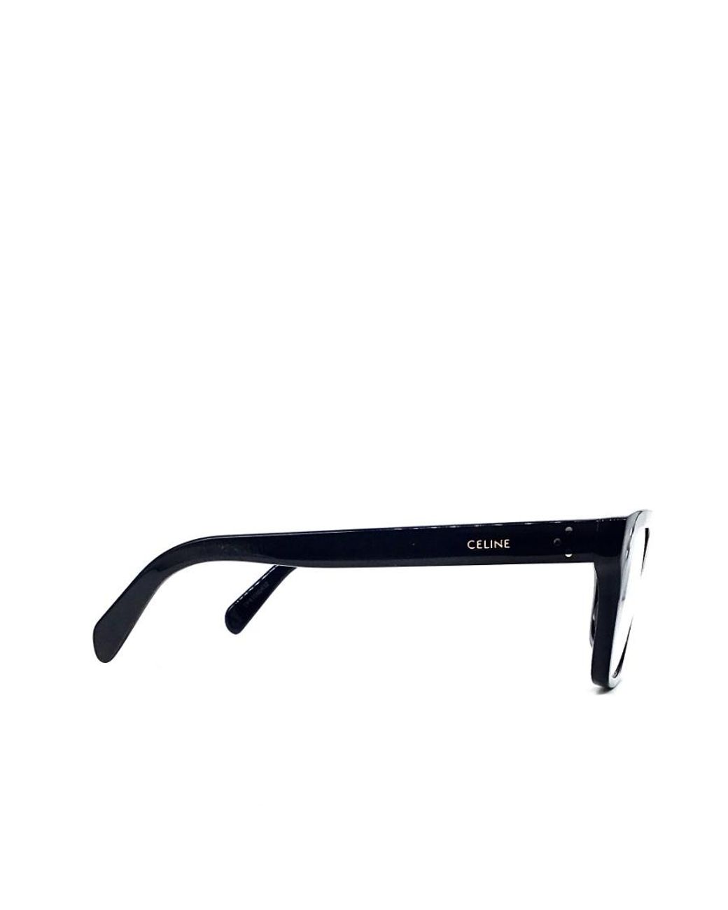 Céline White Logo Clear Lens Glasses for men