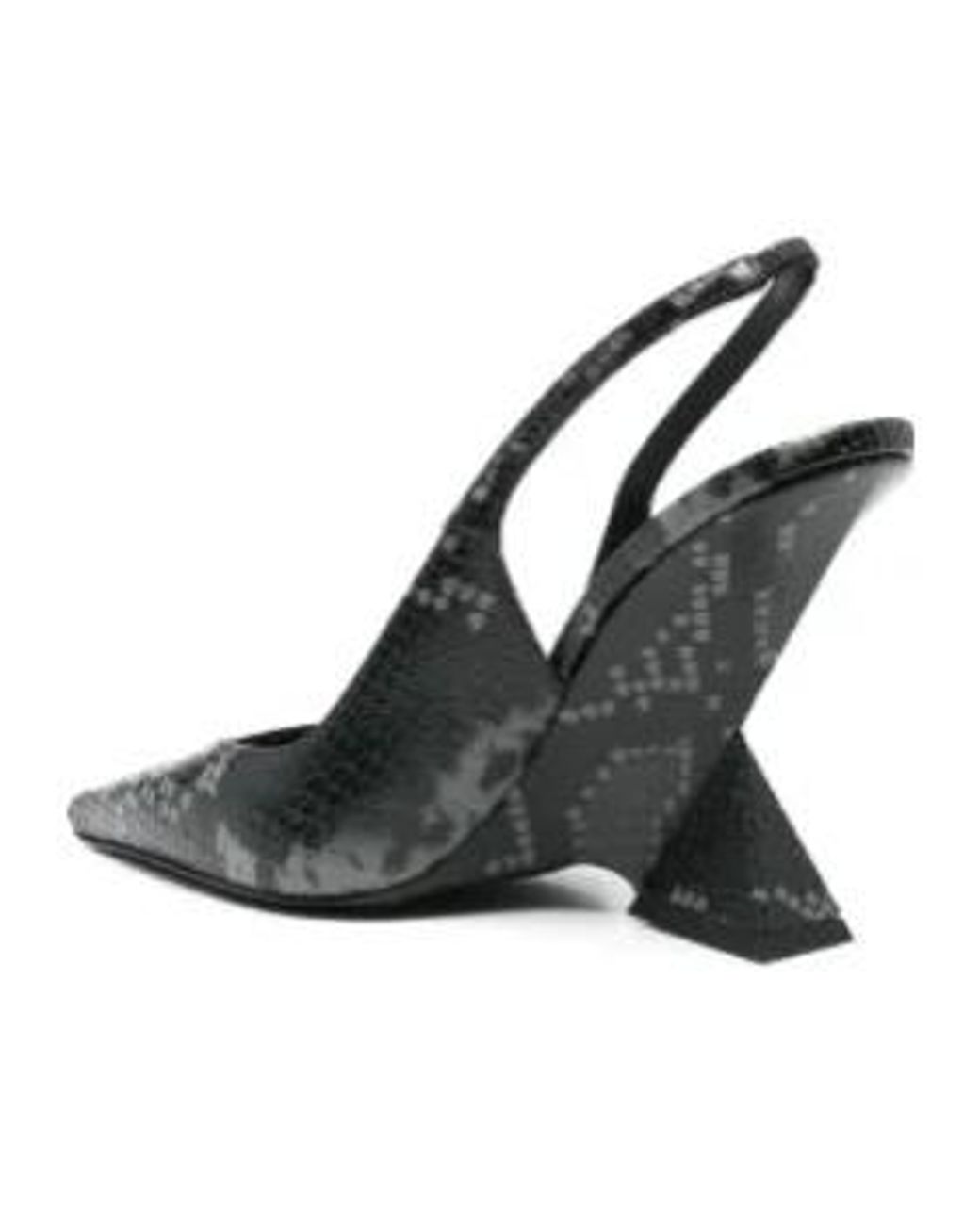 The Attico Black 105Mm Cheope Pumps
