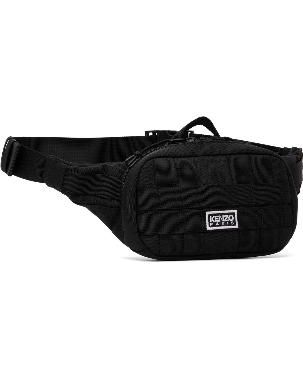 KENZO Black Explorer Belt Bag for men
