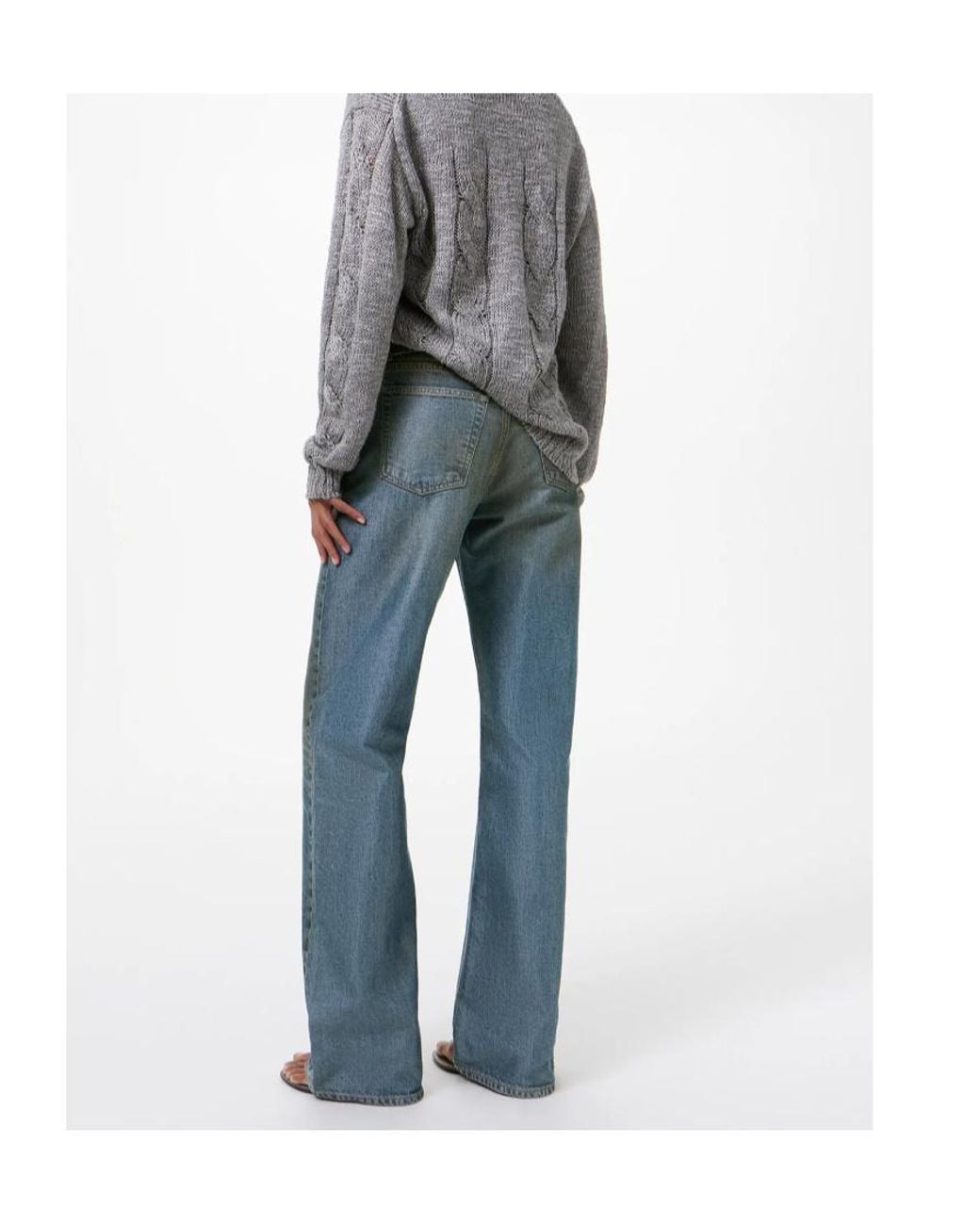 Our Legacy Blue Wata Cut Wide Leg Jeans