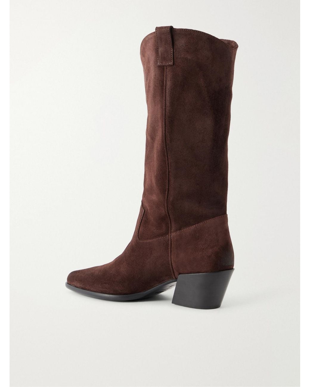Staud Brown Suede Ankle Boots