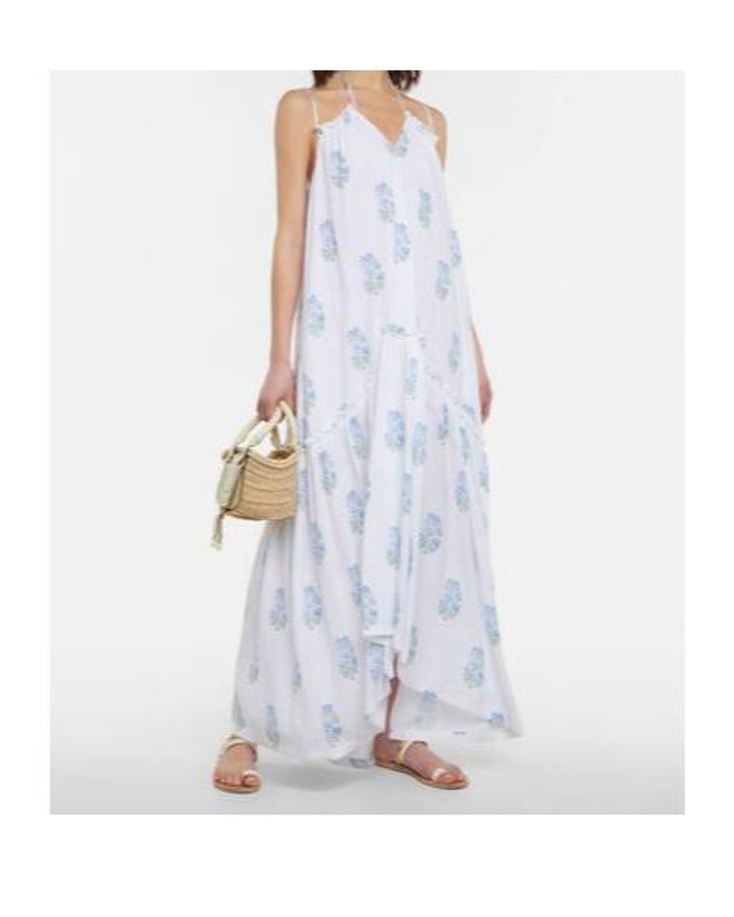 Heidi Klein White Eden Floral Maxi Dress