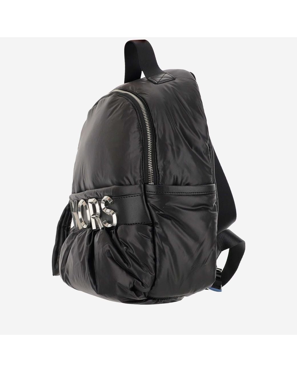 Michael Kors Black Michael Logo-Plaque Zipped Backpack