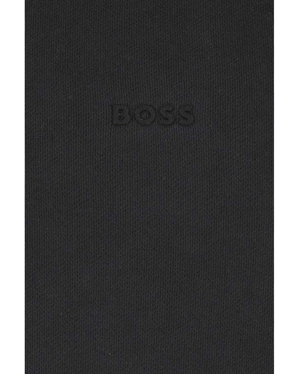 Boss Black Boss Logo Embroidered Crewneck Sweatshirt for men