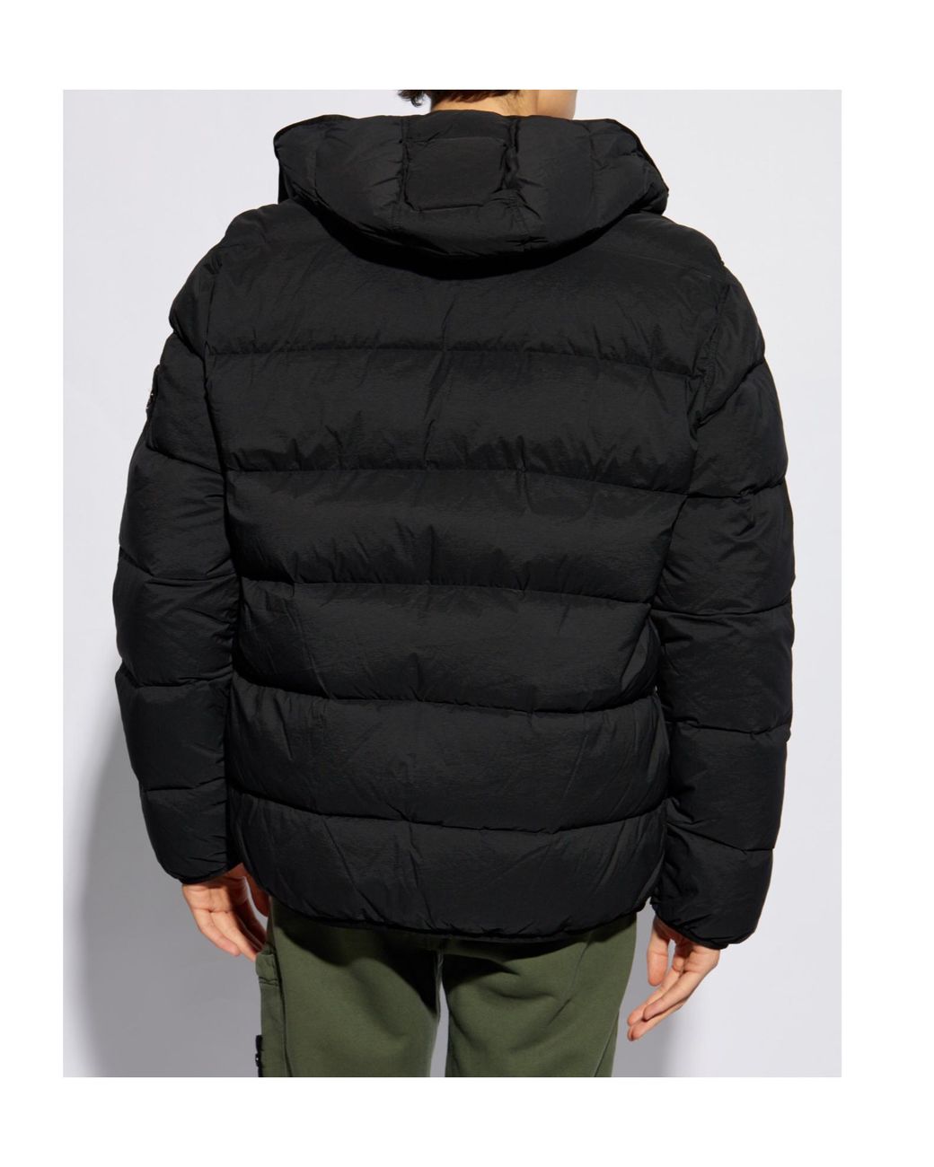 Stone Island Black Down Jackets for men