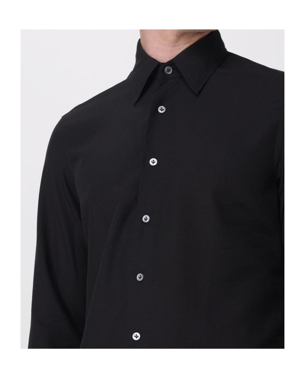 Lardini Black Button-Up Shirt for men
